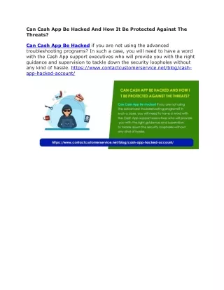 can cash app be hacked and how it be protected