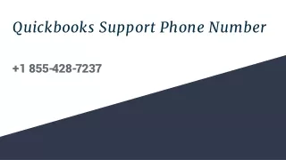 Quickbooks Support Phone Number    1 855-428-7237