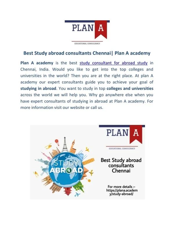 PPT - Best Study abroad consultants Chennai PowerPoint Presentation ...