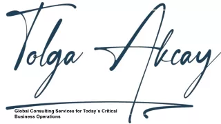 Tolga Akcay_ Global Consulting Services for Today´s Critical Business Operations