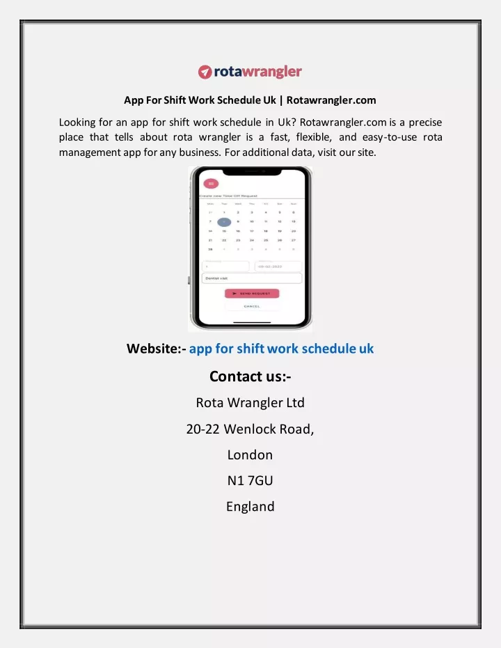 app for shift work schedule uk rotawrangler com