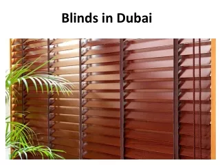 blinds in dubai