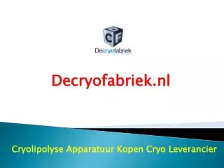 decryofabriek nl
