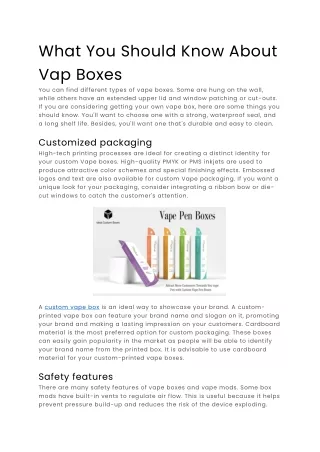 What You Should Know About Vap Boxe