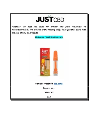 Cbd carts  Justcbdstore.com