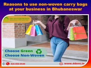 Reasons to use non-woven carry bags at your business in Bhubaneswar
