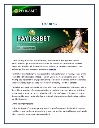 qb838 sg