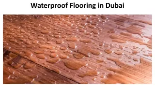 waterproof flooring in dubai
