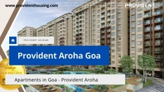 Best apartments in goa-Provident Aroha