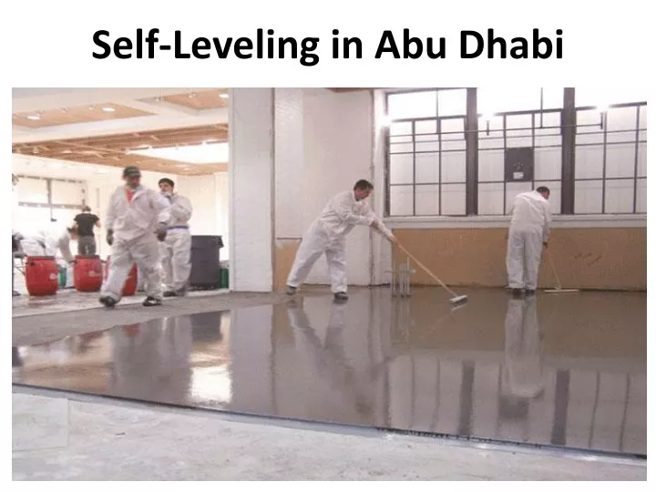 self leveling in abu dhabi