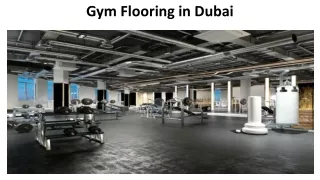 gym flooring in dubai