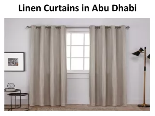 linen curtains in abu dhabi