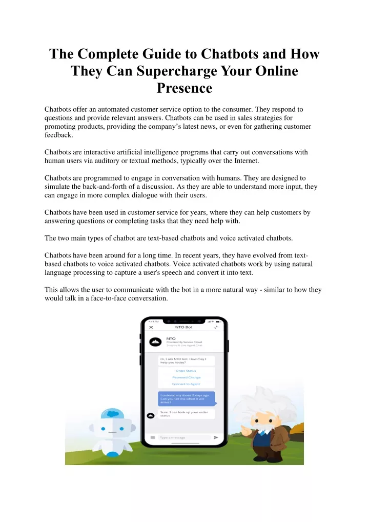 the complete guide to chatbots and how they