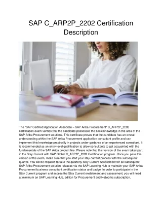 sap c arp2p 2202 certification description