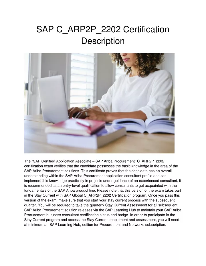 sap c arp2p 2202 certification description