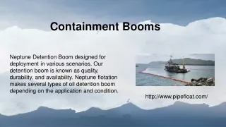 Containment Booms