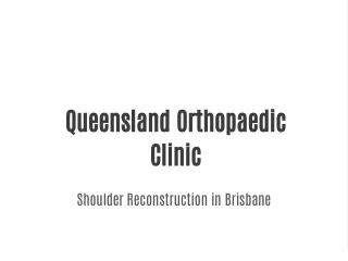 Queensland Orthopaedic Clinic