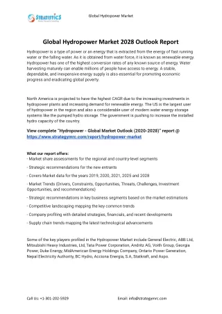 global hydropower market