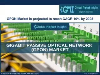 GPON Market 2022 Global Industry Trends | Growth Dynamics To 2028