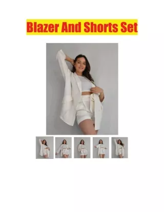 Blazer And Shorts Set