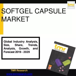 softgel capsule market