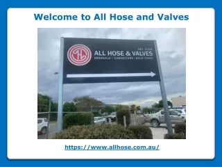 welcome to all hose and valves
