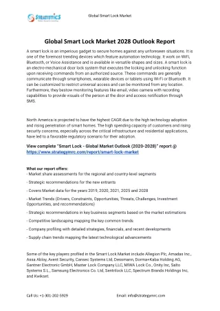 global smart lock market