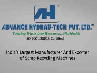 Company Profile - Advance Hydrau-Tech Pvt.Ltd.