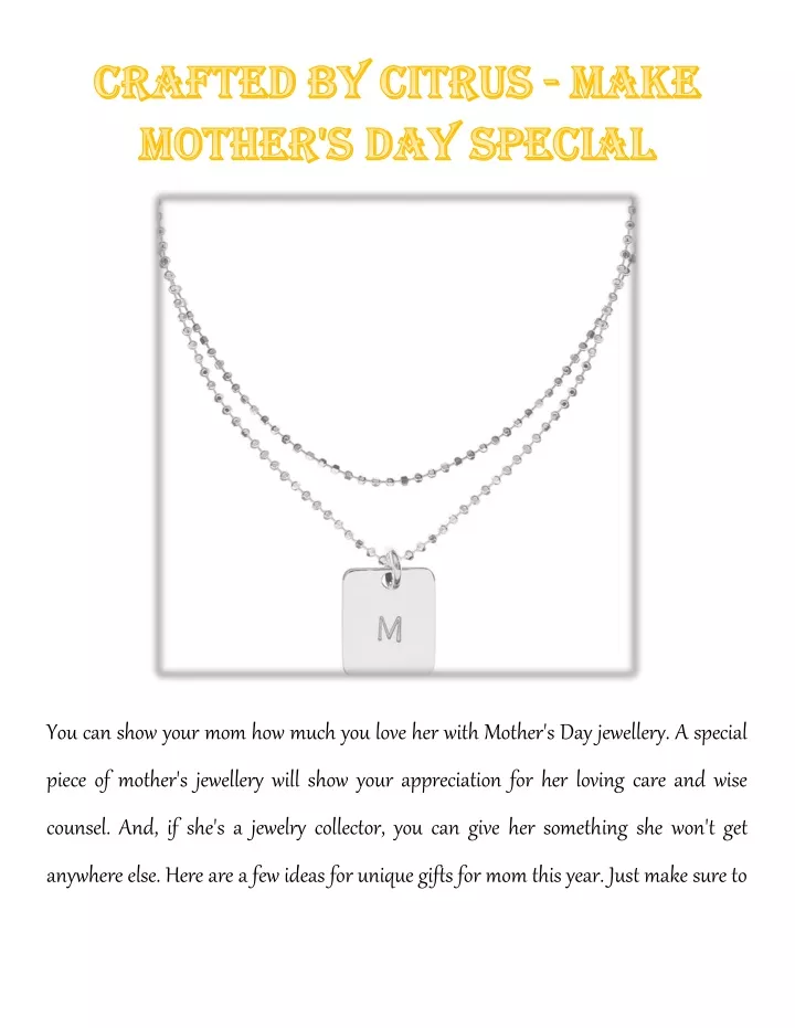 you can show your mom how much you love her with