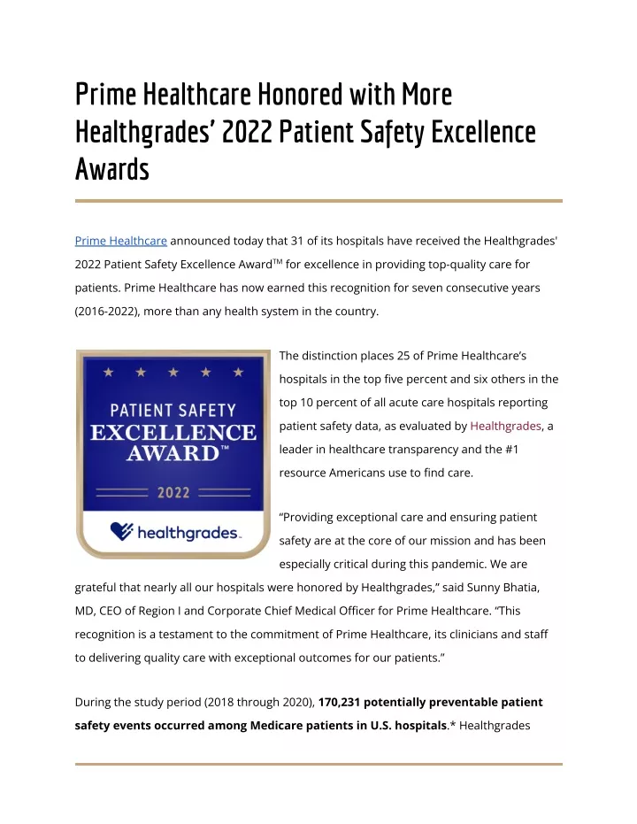 prime healthcare honored with more healthgrades