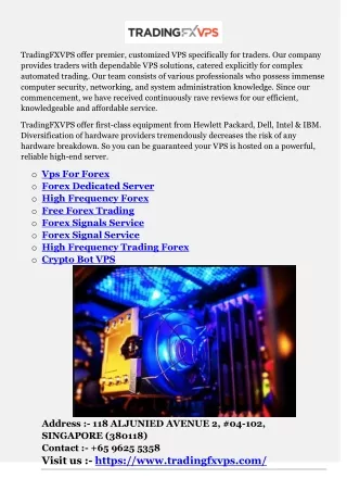 tradingfxvps offer premier customized