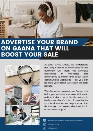 Advertise your Brand on Gaana That Will Boost your Sale