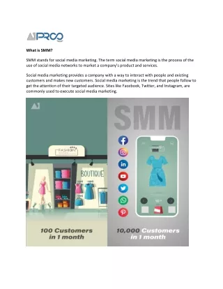 Social Media Marketing (SMO)