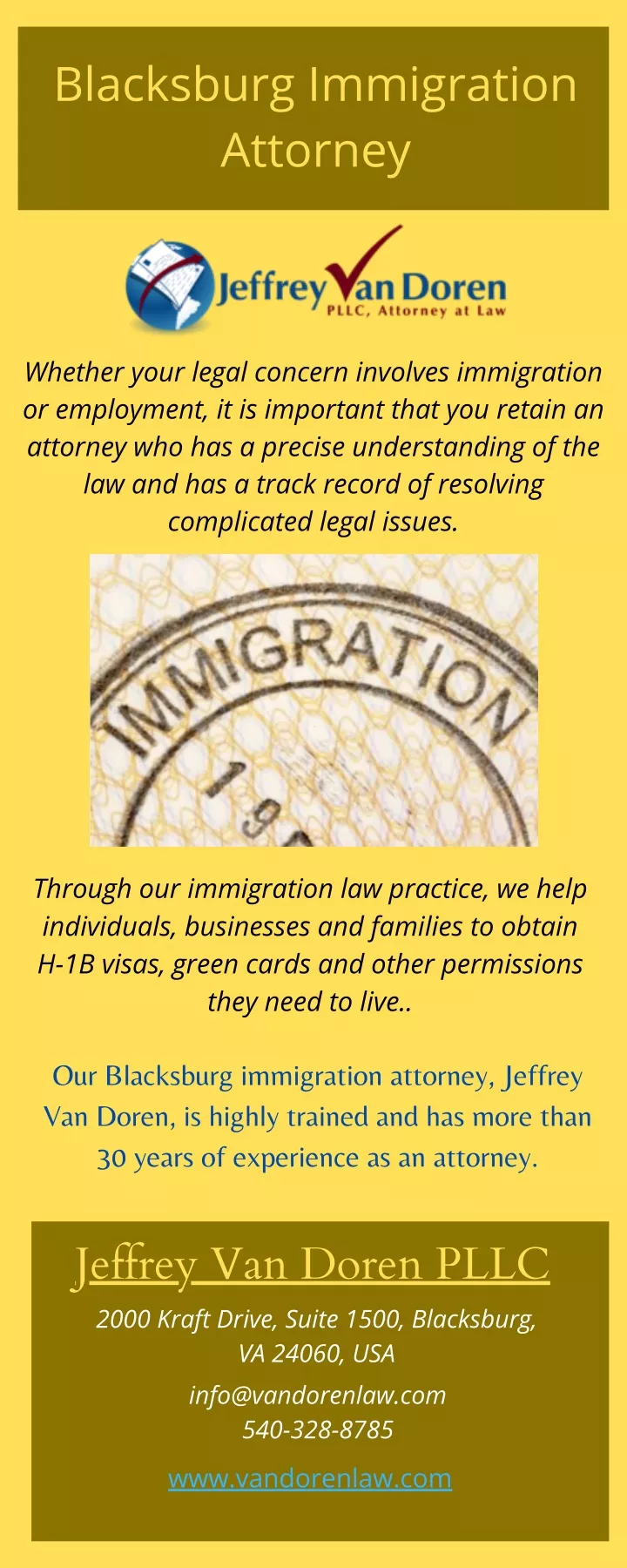 blacksburg immigration attorney