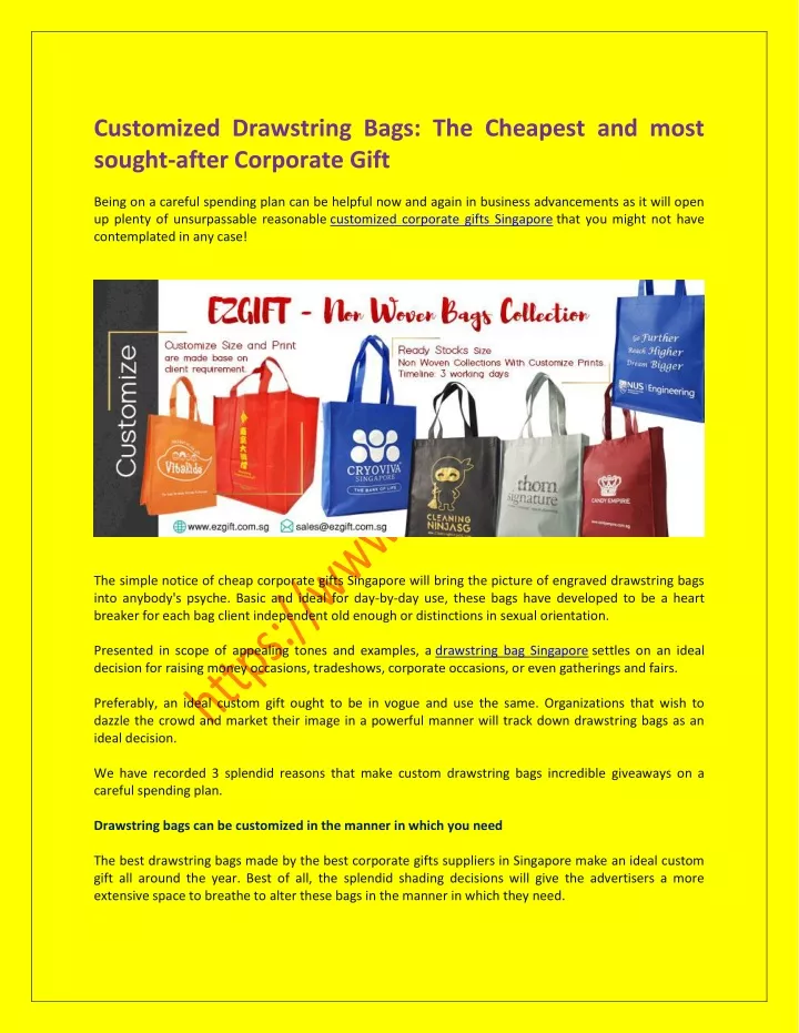 customized drawstring bags the cheapest and most