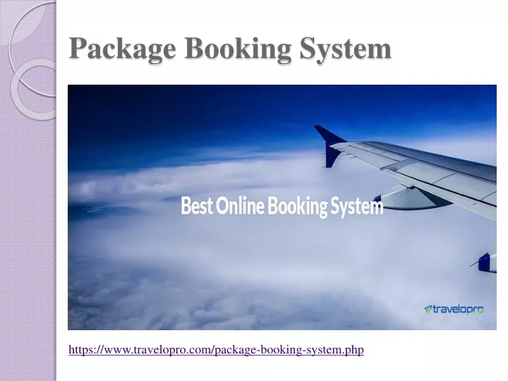 package booking system