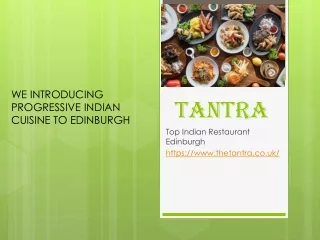 TANTRA - best Indian restaurant Edinburgh