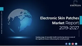 electronic skin patches market report 2019 2027