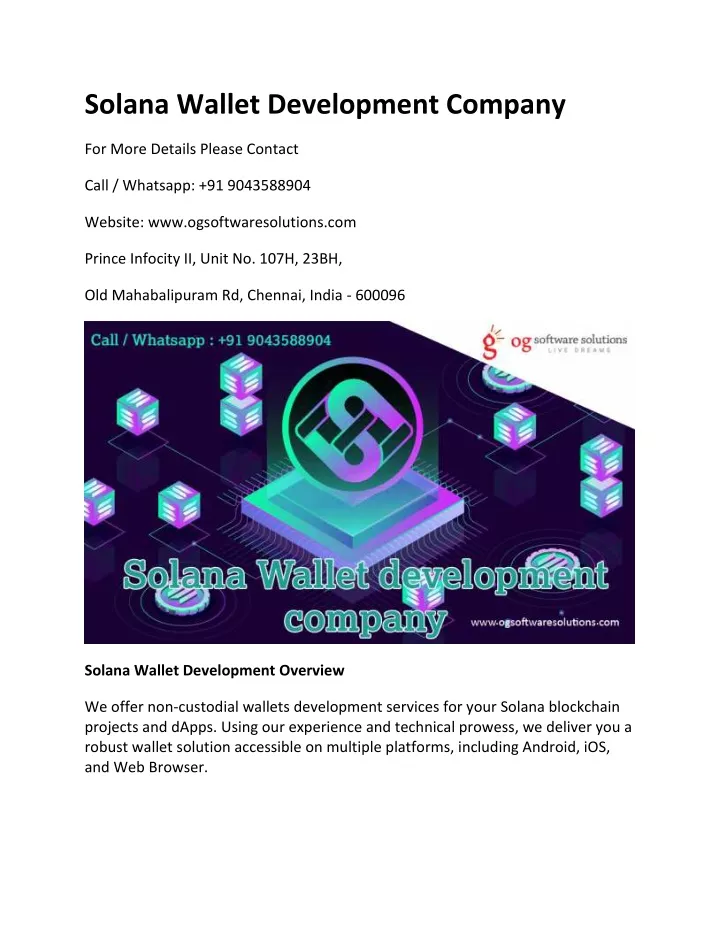 solana wallet development company