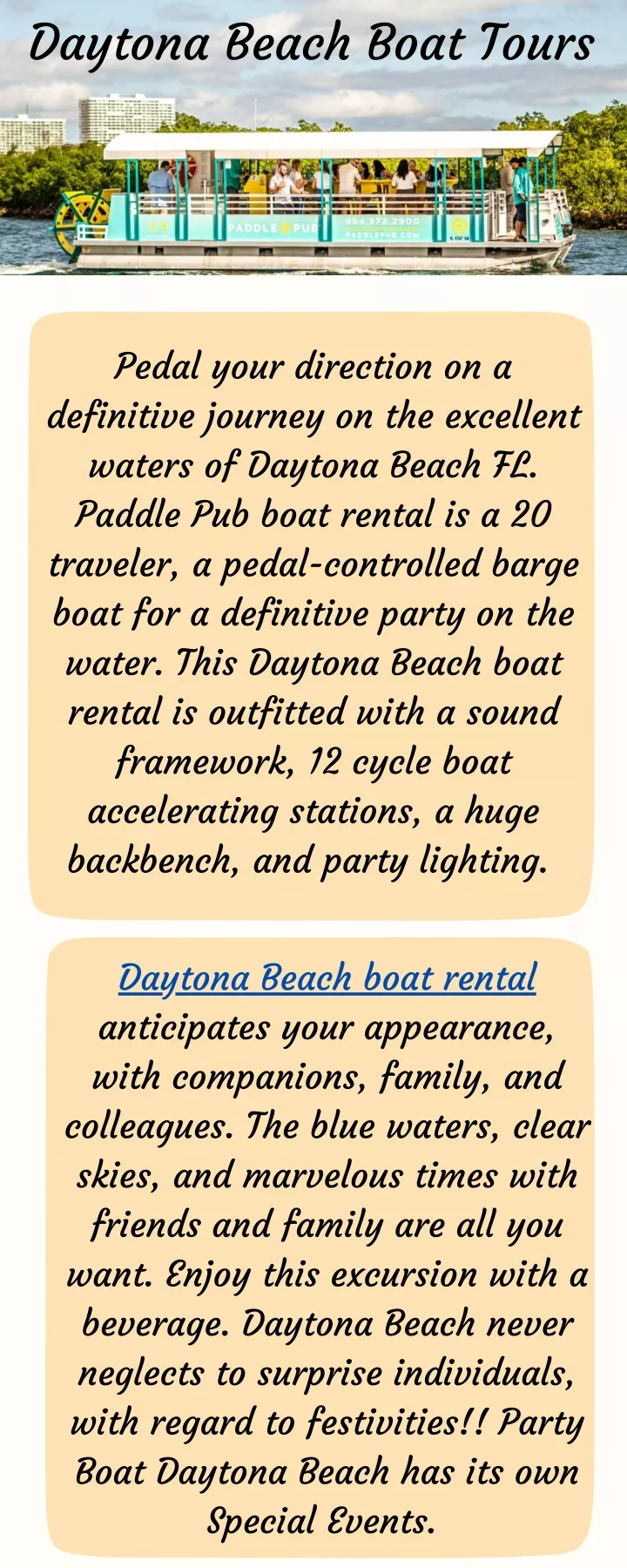 daytona beach boat tours