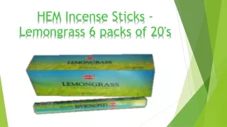 HEM Incense Sticks - Lemongrass