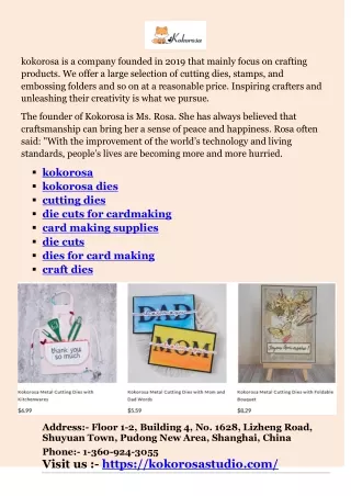 kokorosa is a company founded in 2019 that mainly