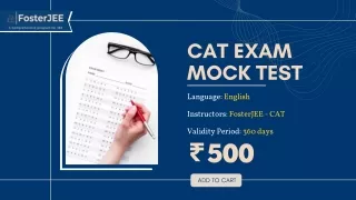 CAT mock exam test