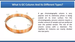 what is gc column and its different types