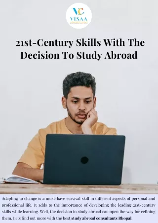 21st-Century Skills With The Decision To Study Abroad