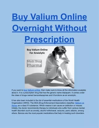 Buy Valium Online Overnight Without Prescription