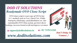 Best Readymade OYO Clone System - DOD IT Solutions