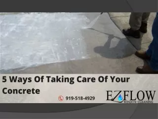 5 Ways Of Taking Care Of Your Concrete