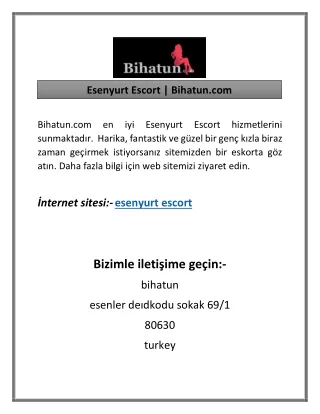 Esenyurt Escort | Bihatun.com