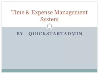 time expense management system